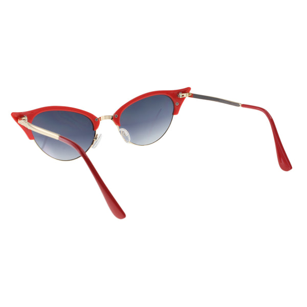 MQ Elsie Sunglasses in Red / Smoke